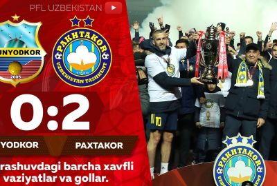 Coca-Cola Superliga, 26-tur. “Bunyodkor” – “Paxtakor” 0:2