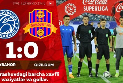 Coca-Cola Superliga, 19-tur: “Navbahor” – “Qizilqum” 1:0