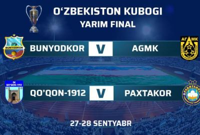 Кубок Узбекистана: стали известны все полуфиналисты